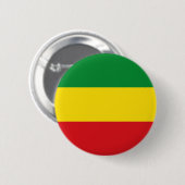 Rastafarian Flag Rasta Ethiopian Ronde Button 5,7 Cm (Voorkant /achterkant)