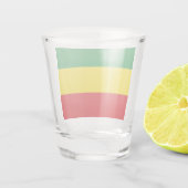 Rastafarian Flag Rasta Ethiopian Shot Glas (Achterkant)