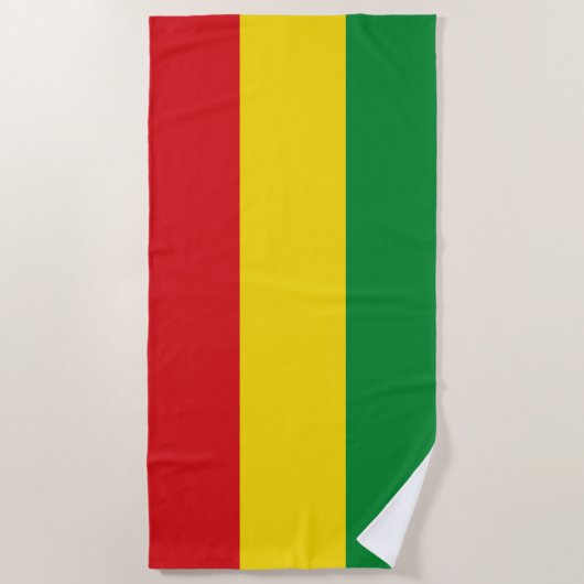 Rastafarian Flag Rasta Ethiopian Strandlaken (Voorkant)