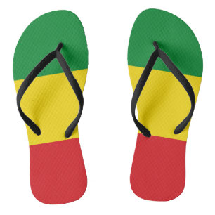 Rastafarian Flag Rasta Ethiopian Teenslippers