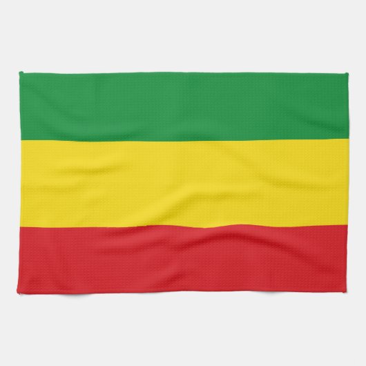 Rastafarian Flag Rasta Ethiopian Theedoek (Horizontaal)