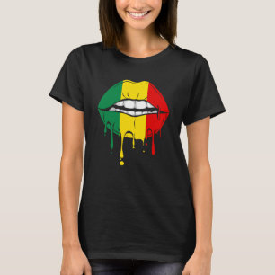 Rastafarian Jamaica Lips T-shirt