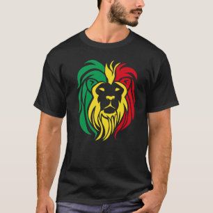 RASTAFARIAN LEEUW T-shirt ontwerp voor mannen