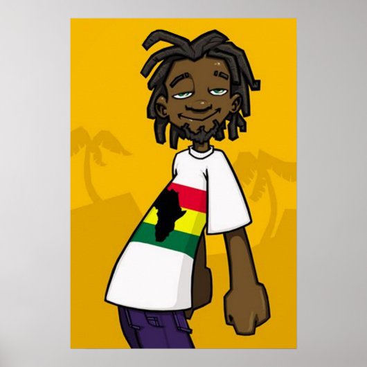 Rastafarian Poster (Voorkant)