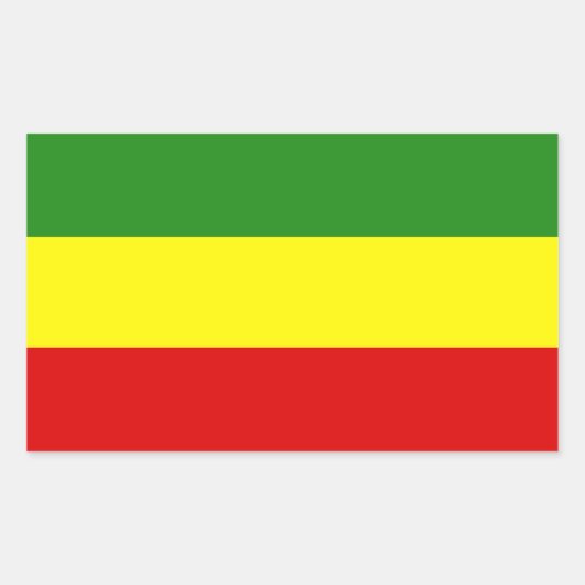Rastafarian Pride Flag Rechthoekige Sticker (Voorkant)