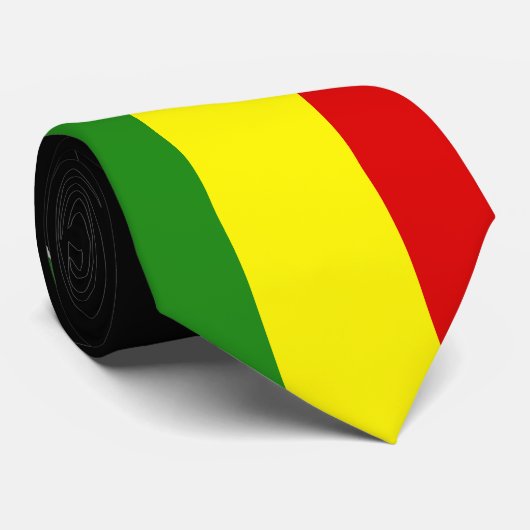 Rastafarian Pride Flag Stropdas (Opgerold)