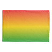 Rastafarian Rasta Rood Goud en Groen Vervaagd Kussensloop (Achterkant-Links)