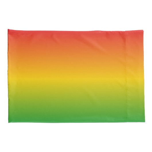 Rastafarian Rasta Rood Goud en Groen Vervaagd Kussensloop (Achterkant-Rechts)