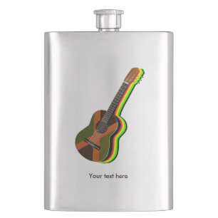 Rastafarian Reggae Guitar Jamaicaanse Vlag Flacon