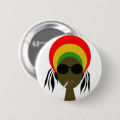 rastafariër ronde button 5,7 cm (Voorkant /achterkant)