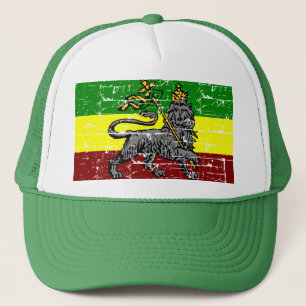 Rastafarisch vlaggenontwerp trucker pet