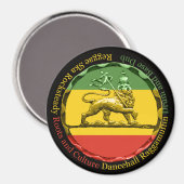 Rastagearshop Reggae Lion of Judah Magnet (Recto/Verso)