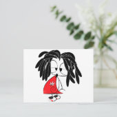 Rastaman-pop Briefkaart (Staand voorkant)