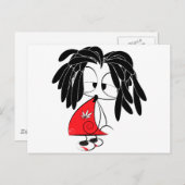 Rastaman-pop Briefkaart (Voorkant / Achterkant)