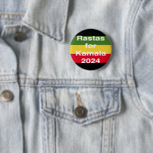 Rastas voor Kamala 2024 Ronde Button 5,7 Cm (In situ)
