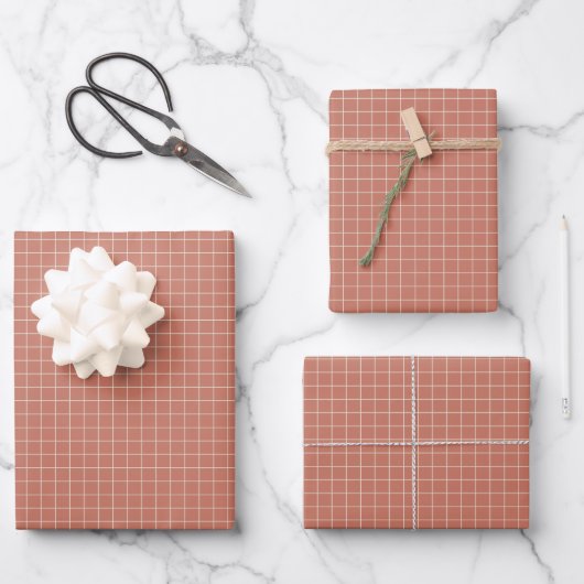 Raster-omlooppapier in Blush Inpakpapier Vel (Voorkant)