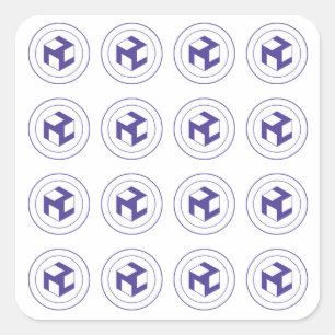 Raster van Antahkaranas - Antahkarana vierkant - m Vierkante Sticker