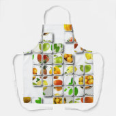 raster van groenten en fruit schort (Voorkant)