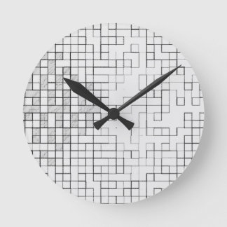 Rastervergrendelde 8 inch wandklok ronde klok