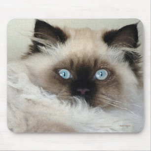 Raszuiver Birman Fluffy Cat Mousepad Muismat