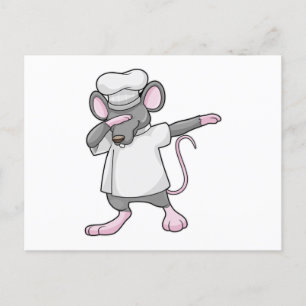Rat als koekje op Hip Hop Dance Dab Briefkaart