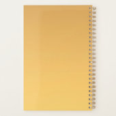 Rat Année 2020 fruits Élégant Monogramme S Planner (Dos)