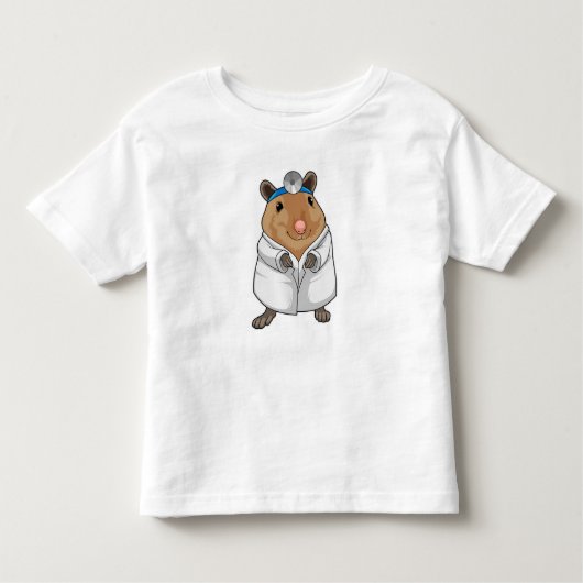 Rat as Doctor with Doctor's coat Kinder Shirts (Voorkant)