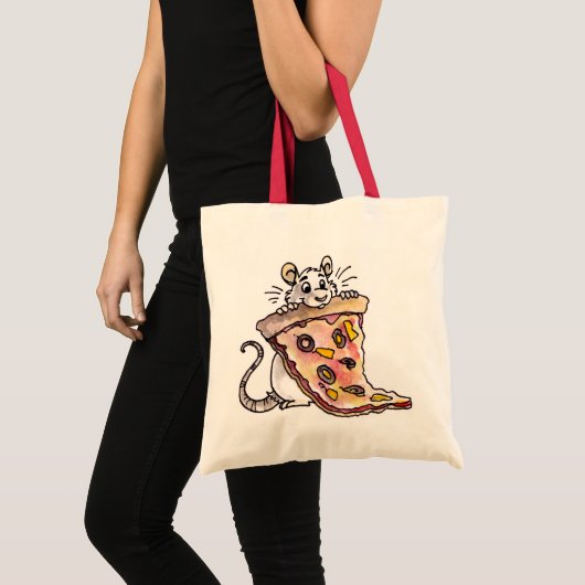 Rat avec le sac de pizza (Devant (produit))