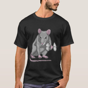 Rat Bodybuilding Dumbbell T-shirt