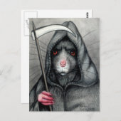 Rat Briefkaart van Grim Reaper (Voorkant / Achterkant)
