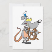 Rat Captain Invitations Kaart (Voorkant)
