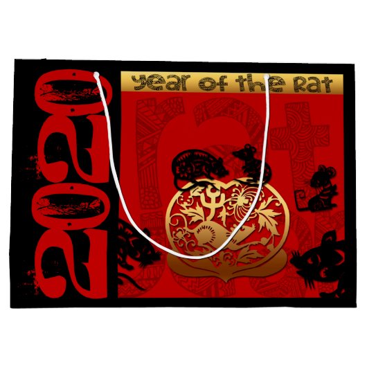 Rat Chinese custom New Year Zodiac Bithday LGB Groot Cadeauzakje (Achterkant)