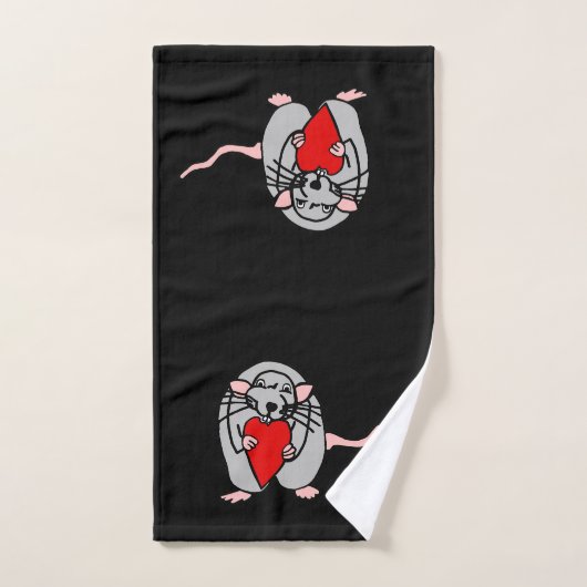 Rat d'amour (Serviette à main)