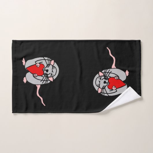 Rat d'amour (Serviette à main)