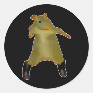 Rat Dance Meme 2025 Grappig Trendy #ratdance 1 Ronde Sticker