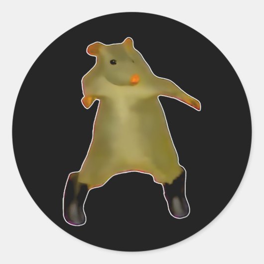 Rat Dance Meme 2025 Grappig Trendy #ratdance 1 Ronde Sticker (Voorkant)