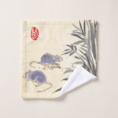 Rat de bambou d'origine peinture chinoise Année Zo (Gant de toilette)