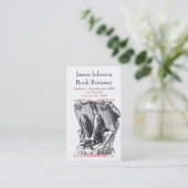 Rat de bibliothèque lisant le carte de visite (Debout devant)