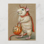 Rat Devil Halloween Briefkaart (Voorkant)