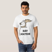 RAT DOCTOR FUNNY RAT IN LAB COAT T-SHIRT (Voorkant volledig)