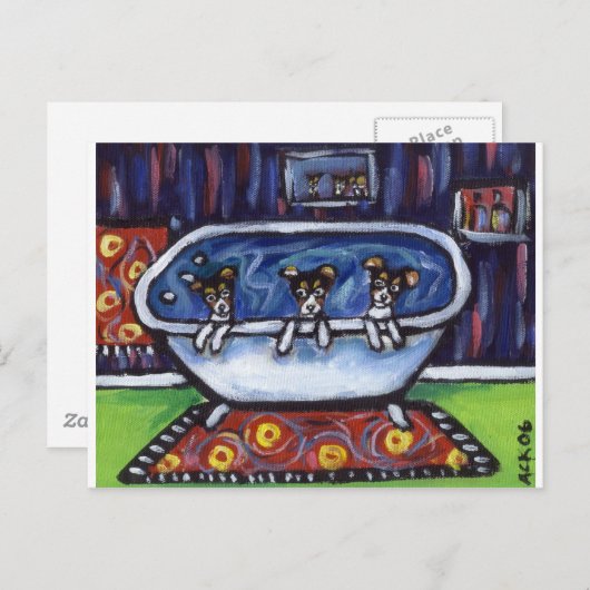 Rat doodbad briefkaart (Voorkant / Achterkant)