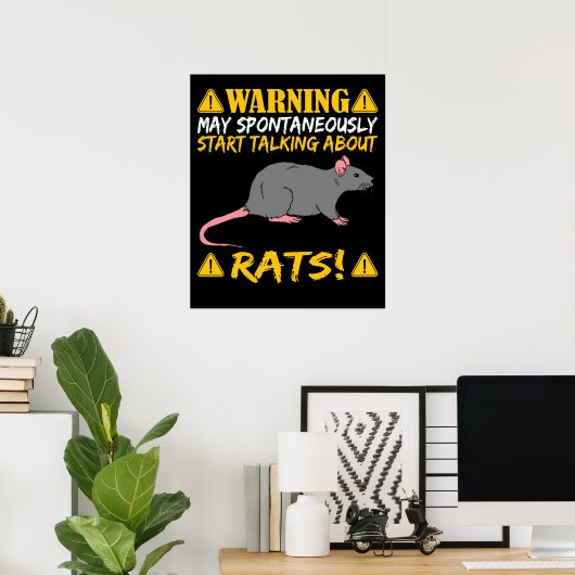 Rat Eigenaar Gesprek over ratten Poster (Thuiskantoor)