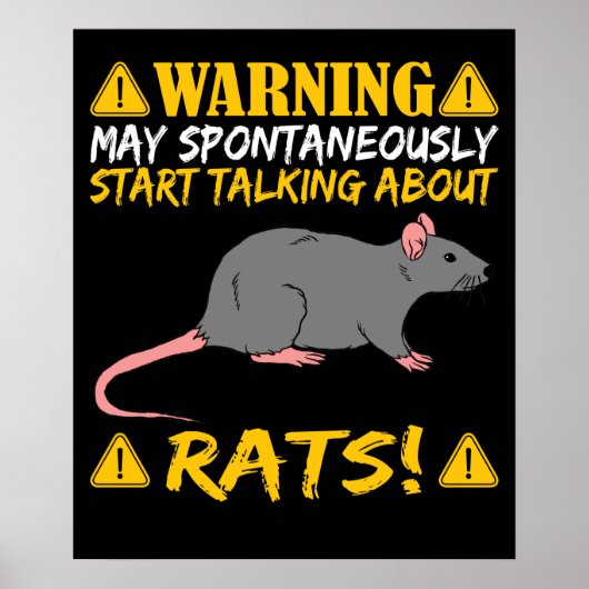 Rat Eigenaar Gesprek over ratten Poster (Voorkant)