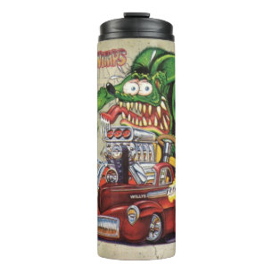 Rat Fink 10 hete drink tumbler Thermosbeker