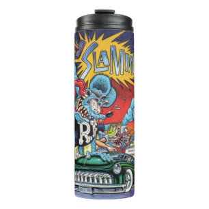 Rat Fink 4 hete drink tumbler Thermosbeker