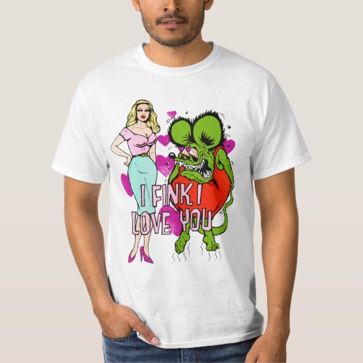 Rat Fink houdt van je T-shirt (Voorkant)