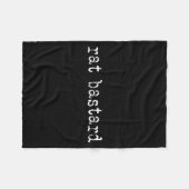 Rat Funny Quote  Fleece Deken (Voorkant (Horizontaal))