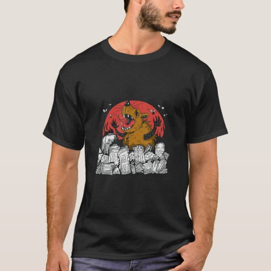 rat garbage flys smell t-shirt (Voorkant)