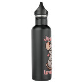Rat gewoon een meisje dat van Rats Kawaii houdt Waterfles (Links)