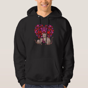 Rat Hart Huisdierhouder Dier Knaagdier Rat Hoodie